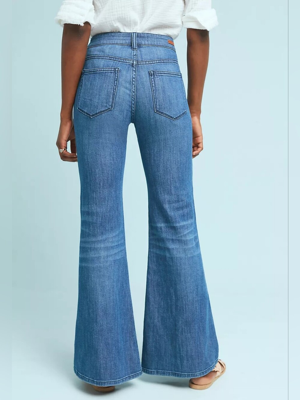 Anthropologie Pilcro and the Letterpress Ultra High-Rise Flare Jeans Size 27 - Picture 3 of 13